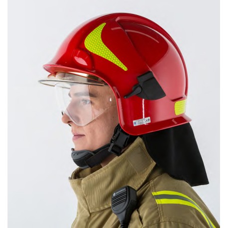 Casca pompieri tip B cu viziera si ochelari de protectie EN443 conform OMAI51