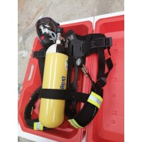 Aparat de respirat autonom SCBA300 certificare EN137 marcaj CE0098 pentru interventii pompieri, include butelie din otel DRAGER 6L 300 bari 